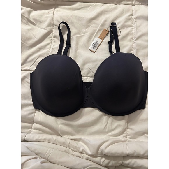 NWT SKIMS Fits Everybody T Shirt Bra Black 36DDD Full Coverage Smooth Feel - Picture 5 of 5